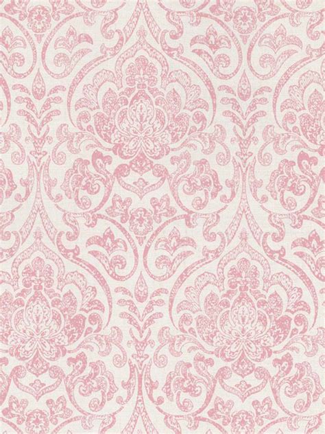 Pink Boho Damask Wallpaper | Pattern wallpaper, Damask wallpaper ...