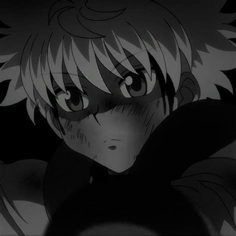 Killua dark icon` | Gambar karakter, Humor gelap, Gambar