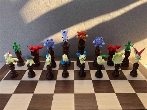 Pokemon chess set | Etsy