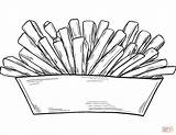 French Fries coloring Page  Free Printable Coloring Pages sketch template