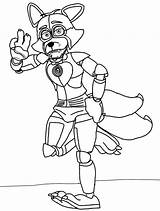 Five Nights At Freddys Coloring Pages Foxy sketch template