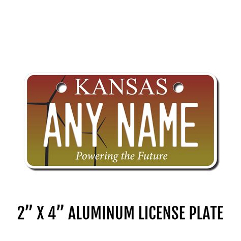 Kansas Replica State License Plate for Bikes, Bicycles, ATVs, Cart ...