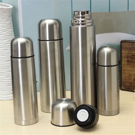350/500/750/1000ml Stainless Steel Vacuum Drink Bottle Flask Insulated Cup Hot & Cold Water for ...