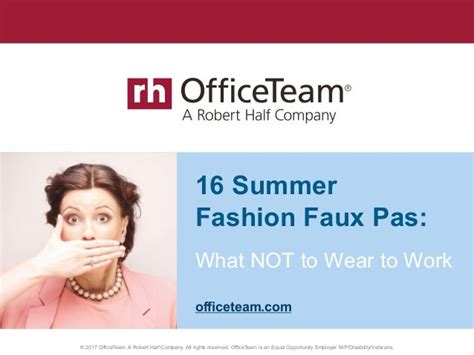 15 Summer Fashion Faux Pas: What NOT to Wear to Work