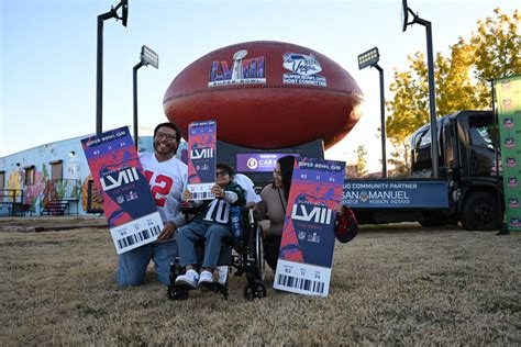 COMMISSIONER ROGER GOODELL & LAS VEGAS SUPER BOWL LVIII HOST COMMITTEE SURPRISE SUPER BENJI WITH ...