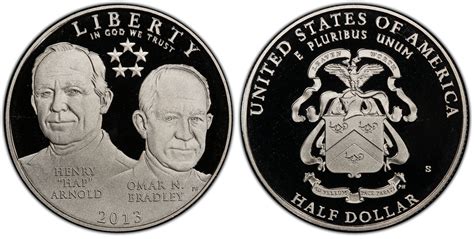 2013-S 50C 5 Star Generals Arnold, Bradley, DCAM (Proof) Modern Silver ...