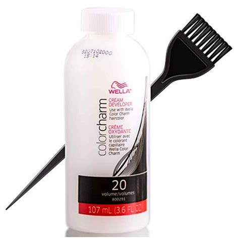 WeIla Color Charm CREAM DEVELOPER (w/Sleek Brush) Creme Hydrogen Peroxide for Permanent ...