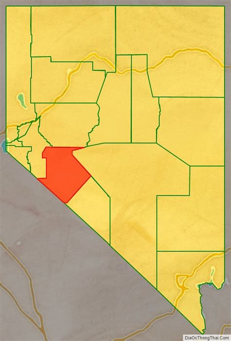 Map of Mineral County, Nevada - Địa Ốc Thông Thái