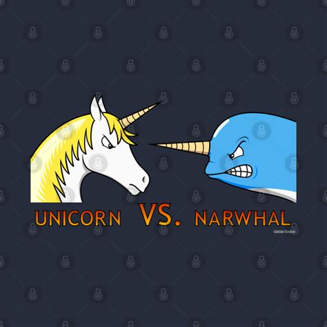 Unicorn Vs. Narwhal - Fighting Game - Long Sleeve T-Shirt | TeePublic