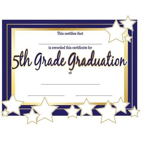 5Th Grade Graduation Certificate Template – 11+ Professional Templates ...