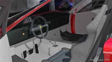 Ferrari F40 Interior by K1092000 on DeviantArt