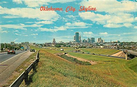 Oklahoma City Skyline 1972 | Oklahoma City Historical Postcards ...