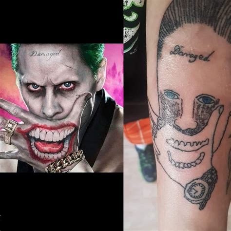 Jared Leto Joker Tattoos Full Set (Back) Digital Download ...