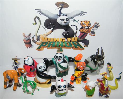 Buy Kung Fu Panda 3 Movie Deluxe Figure Toy Set of 13 with Po, Master ...