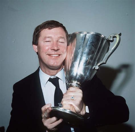 Aberdeen manager Alex Ferguson with the European Cup Winners Cup in ...