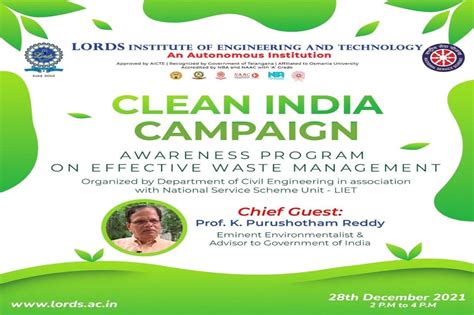 Clean India Campaign Awareness Program on Effective Waste Management ...