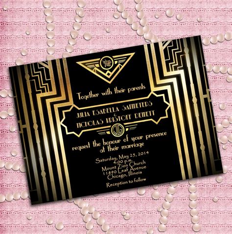 Gatsby Ball Birthday Invitations Gatsby Invitations G - vrogue.co