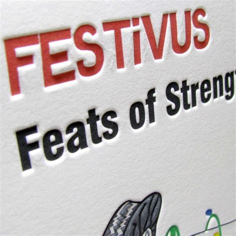 Items similar to Festivus Cards Feats of Strength on Etsy