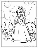 Princess Peach Coloring Page Free PDF Printables  Home sketch template