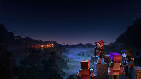 Minecraft Dungeons HD Wallpaper – Epic Adventure at Dusk