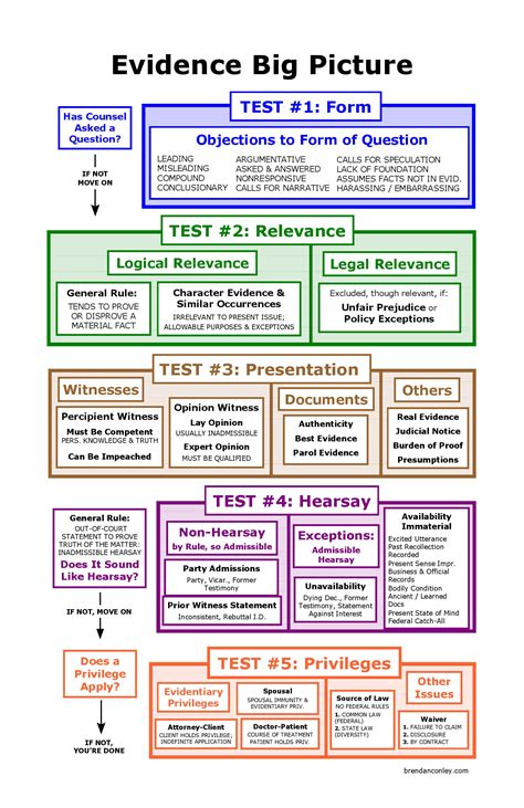 Evidence Big Picture Flowchart | Bar Exam Study Materials