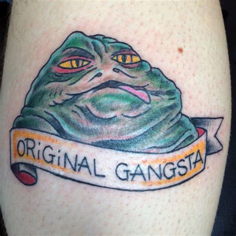 Jabba the Hutt Star Wars tattoo by Jon Reed. All Saints Tattoo Austin ...