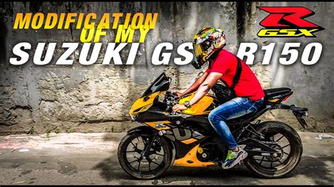 Suzuki gsx-r150 Modification | Modified My GSXR150 | Xtreme Biker Mizan - YouTube