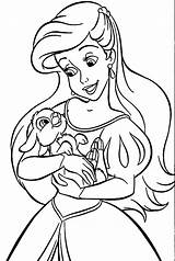 Coloring Pages Princess Ariel  Free Printable sketch template