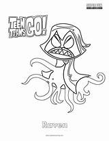 6 Angry Raven Teen Titans Go Coloring  Super Fun sketch template