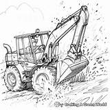 Backhoe Coloring Pages  Free & Printable sketch template