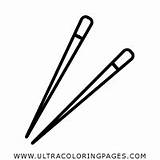 Chopstick Coloring Pages  Ultra sketch template