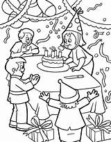 Birthday Party Coloring Page  Free Printable Pages For Kids sketch template