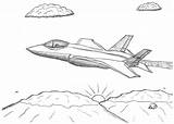 Robins Great Coloring Pages F 35 Lightning Fighter Bomber  Aircraft sketch template