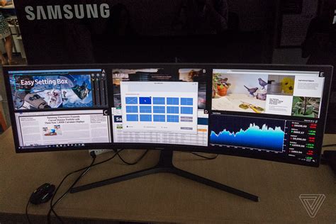 Samsung’s 49-inch ultrawide curved display is basically just half a TV at this point - The Verge