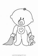 Baby Boy Coloring Page For Kids  Free Boys Printable Pages sketch template