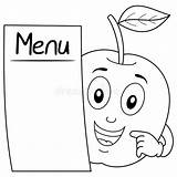 Kids Menu Coloring Page sketch template