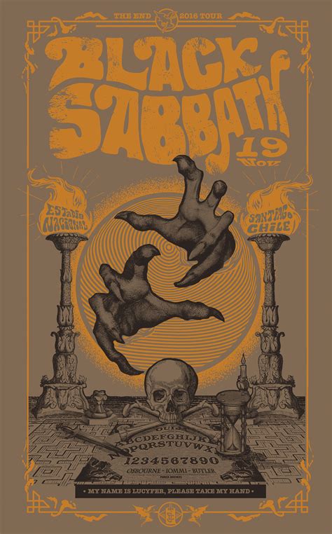 Black Sabbath - Chile Gig Poster :: Behance