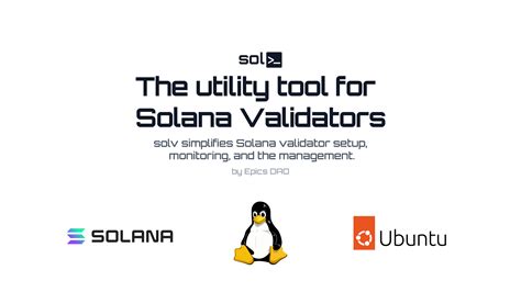 Epics DAO Releases Open-Source CLI Tool "solv" for Solana Validators ...