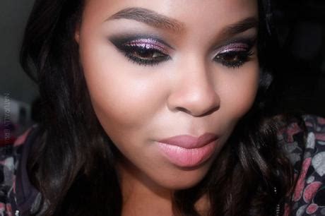 Makeup | Pink and Black Glitter Makeup - Paperblog