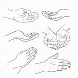 Palm Hand Coloring Pages sketch template