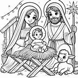 43  Christmas Crib Coloring Pages Free Magic Of The Nativity sketch template