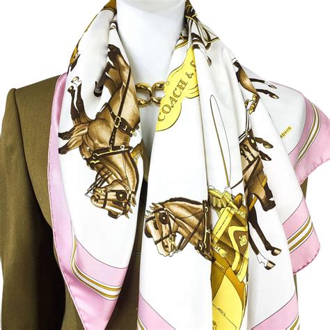 Hermes Silk Scarf Coach & Saddle Early Issue www.rubylane.com # ...