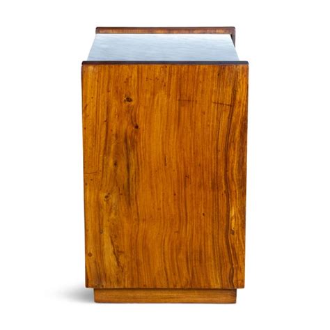 Salm Contemporary Rosewood Finish Marble Side Table From Boston Mills - a Pair | Chairish