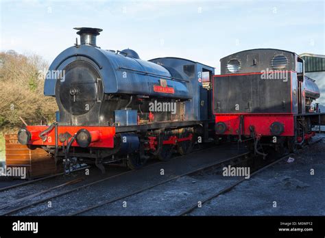 Moorbarrow steam locomotive at Gwili Railway attraction at Bronwydd ...