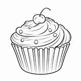Premium Photo  Muffin coloring Page For Kids sketch template