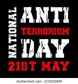 National Anti Terrorism Day Banner Stock Vector (Royalty Free ...