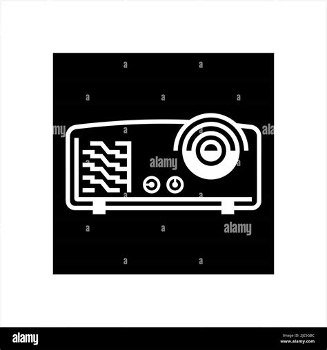 Projector Icon, Projector Vector Art Illustration Stock Vector Image ...