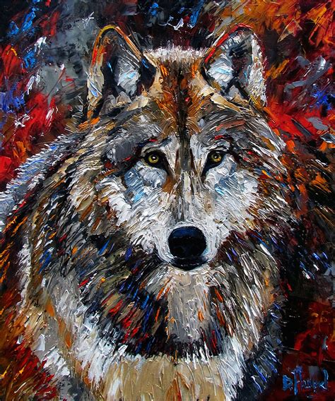 Debra Hurd Original Paintings AND Jazz Art: Wolf Art Original Oil painting animal paintings fine ...