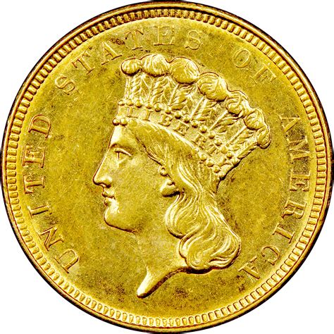 1854 O $3 MS Three Dollar Gold | NGC