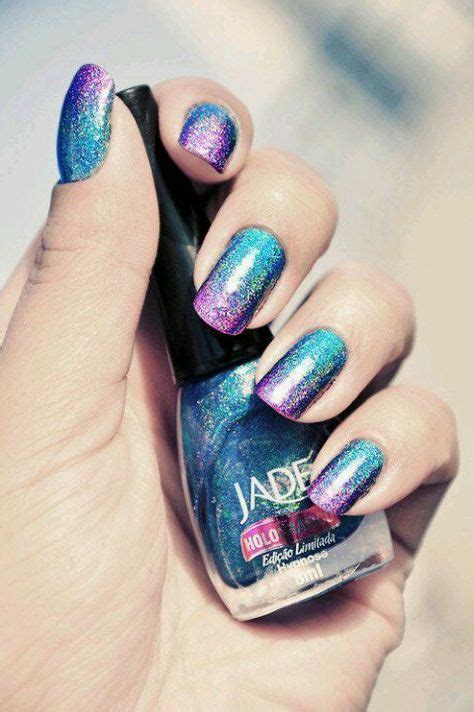 Blue And Purple nails. I mighty try this with a lighter purple instead ...